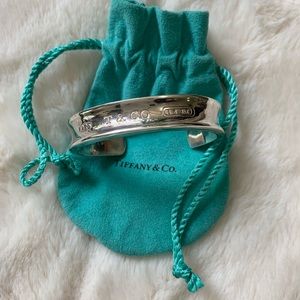 Tiffany&Co 925 Sterling Silver wide edge cuff